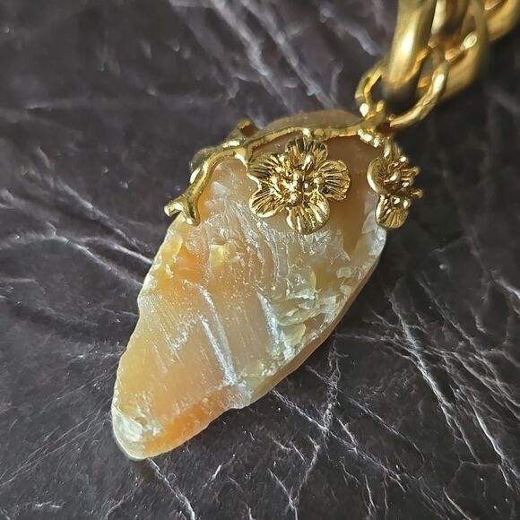 ZIMMERMANN Chain & Flower Drop Earrings Quartz NEW - Picture 7 of 10